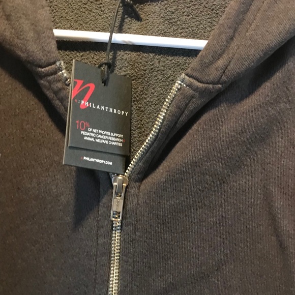 Closeout!▪️n:Philanthropy Rare Gray Hooded Dress - Picture 5 of 8